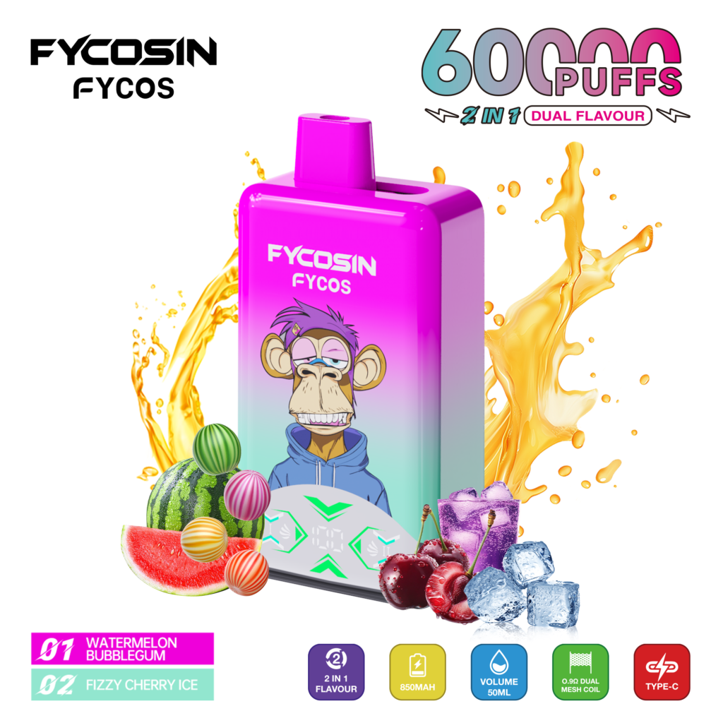 FYCOS 60K Puffs Dual flavors Disposable Vape Wholesale