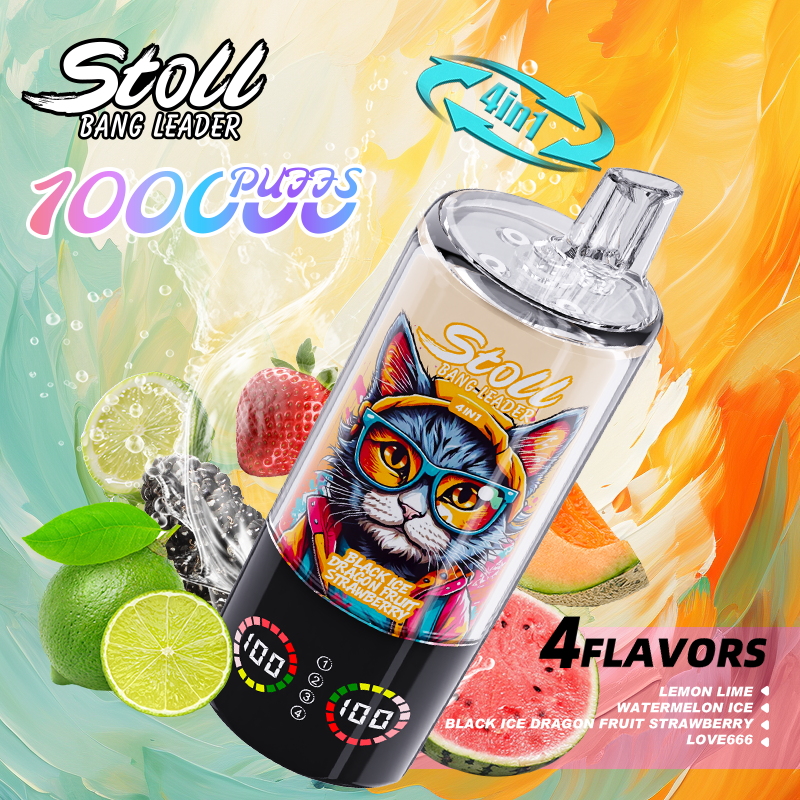 BANG LEADER 100K disposable vape BANG LEADER 100K 100000 Puffs 4 in 1 Flavor Disposable Vape Rechargeable LED Display Mesh Coil Wholesale - Image 1