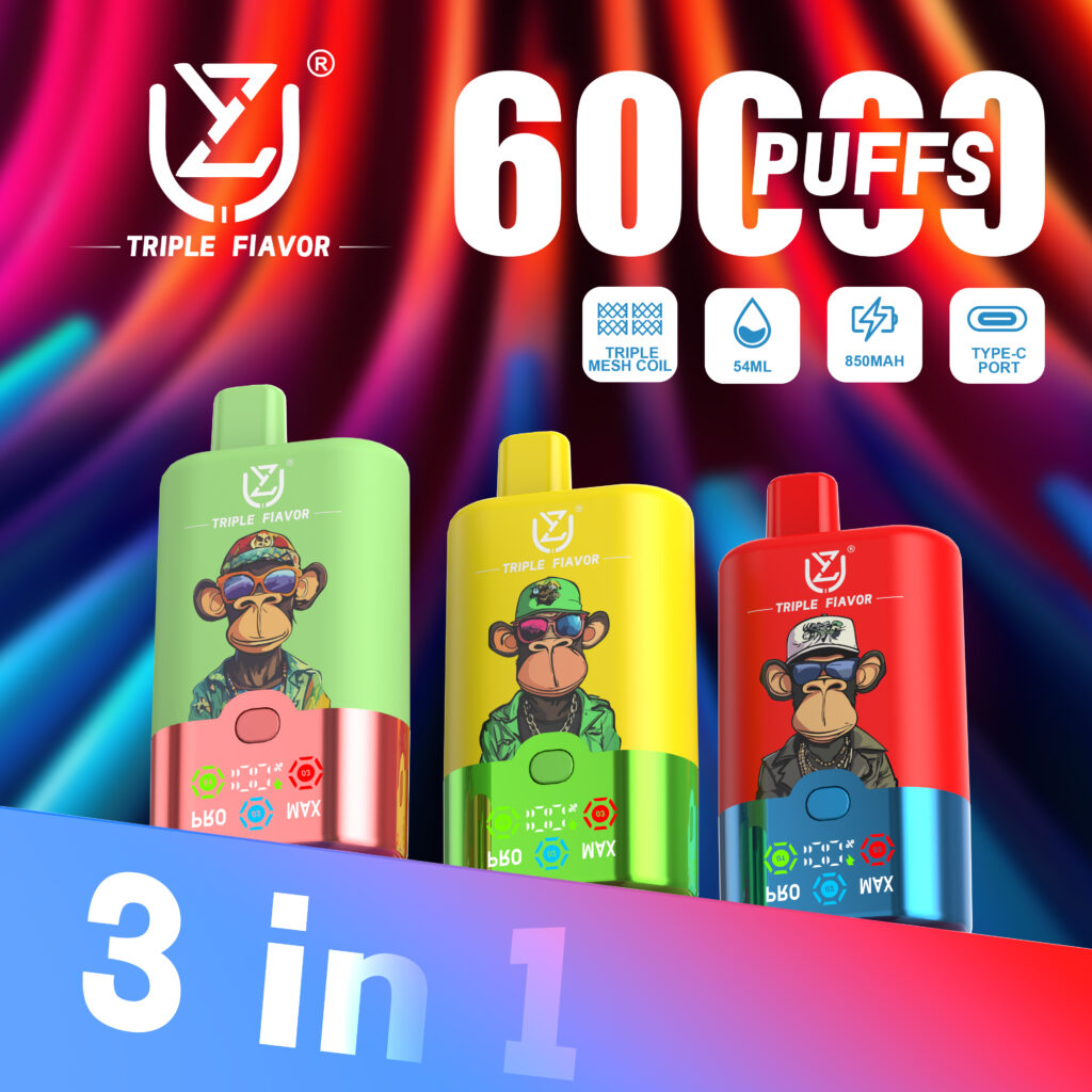 UZY Triple Flavors 60000 Puffs Disposable Vape | 3-in-1