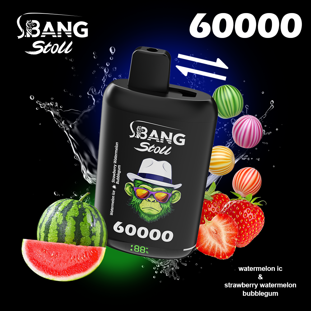BANG LEADER 60K disposable vape delivers up to 60000 puffs with rechargeable battery, mesh coil technology, LED display and smooth flavor performance. Premium high puff disposable vape for global wholesale suppliers and distributors. BANG LEADER 60000 Puffs Disposable Vape Wholesale - Image 1