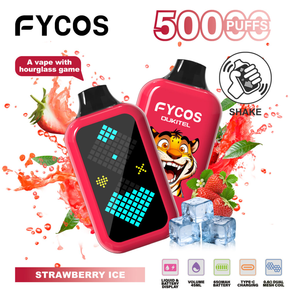 FYCOS 50K Player Wholesale Strawberry Ice FYCOS 50K Player Wholesale 50000 Puffs Disposable Vape EU warehouse - Image 1