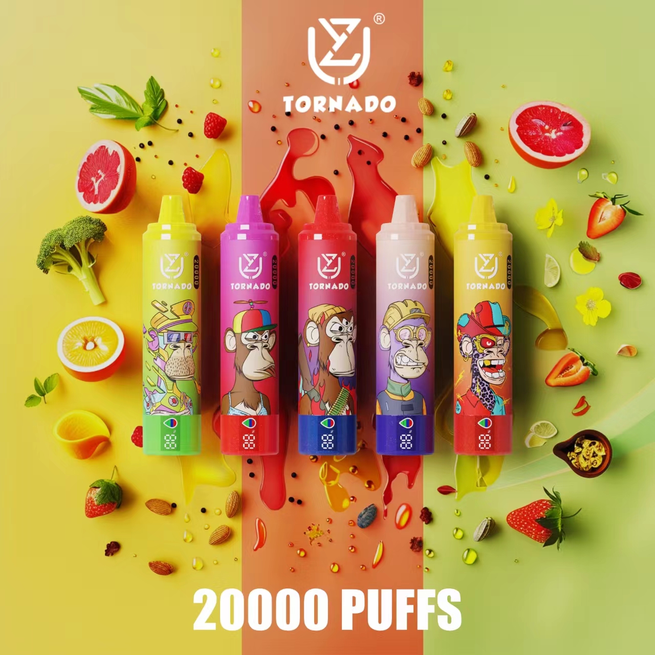 uzy Tornado 20000 puffs UZY Tornado 20000 Puffs Smart Display vape - Image 1