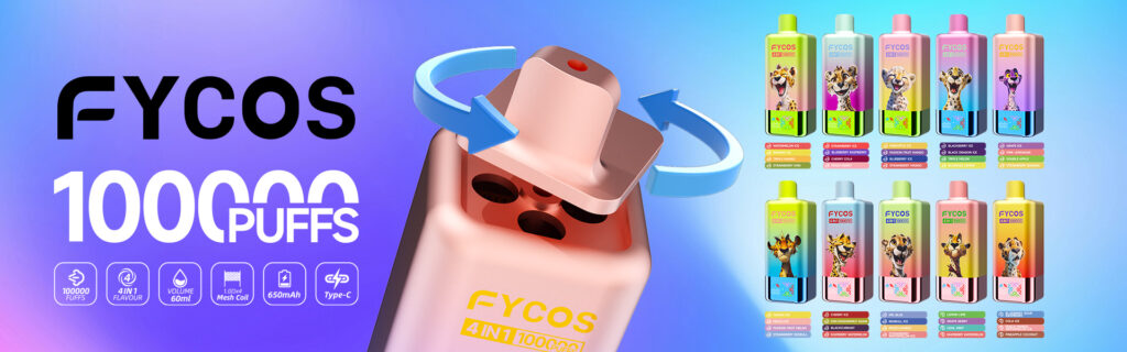 FYCOS 100K – 100000 Puffs Quad Flavor Disposable Vape Wholesale EU